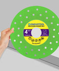 Green 4 1/2 Inch Tile Cutter Diamond Saw Blade for Angle Grinder, Porcelain Ceramic Glass Marble Cutting Disc Set of 3