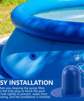 Six Pack Pool Plug Replacement And Drain Valve Cap Set for above ground pools installed on pool wall for maintenance and cleaning
