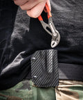 Kydex Pliers Sheath For Knipex Cobra 5 Inch Water Pump Pliers Belt Holster Case Built To Endure Tough Jobs With Durable Locking Fit And One Hand Quick Draw Access Made In USA Black shown on belt