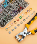 11mm Metal Snap Button Kit With Heavy Duty Press Tool Pliers 800 Pieces In 10 Colors DIY Clothes And Craft Friendly Snap Fasteners Set For Sewing Garments And Accessories