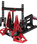 Geared-Up Gadgets 5-In-1 Engineering Kit featuring a red and black aircraft launcher with visible gears.