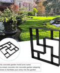 DIY Pavement Mold for Garden Walkways and Patios, Reusable Plastic Path Maker to Create Custom Stepping Stones against garden.
