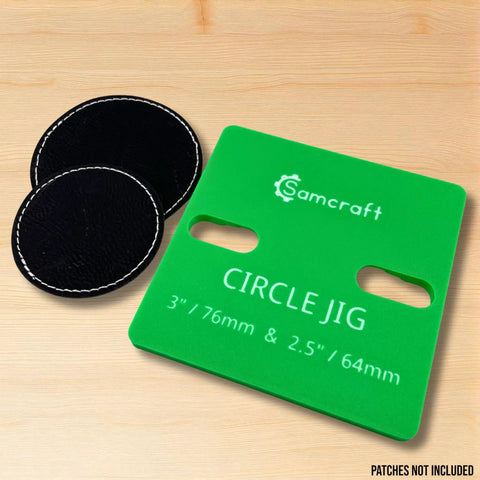 Round Patch Jig For XTool F1 Engraving Holds 2.5 And 3 Inch Leatherette Patches No Tools Needed For Precise Centering And Quick Alignment