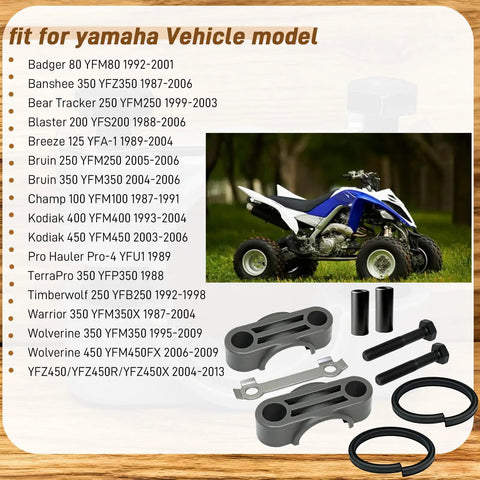 Heavy Duty Steering Stem Bushing And Collar And Seal Washer Kit For Yamaha ATVs All In One Upgrade with ATV model list