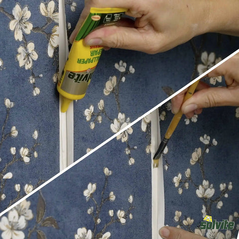 Heavy Duty Wallpaper Repair Adhesive Tube For Quick Fixes Seals Torn Wallpaper Lifted Edges And Overlapping Seams With Easy Spread Formula
