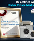 Matte Black 50 Amp Flush Mount Receptacle Nema 14-50R Ev Charger Socket Self Grounding Ulisted Heavy Duty Setup Smooth Install.