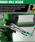 Long Nose Locking Pliers 9.5 Inch With Ergonomic Anti Slip Handle, Premium CRV Steel used in tool assembly.