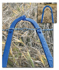 Effortless Fence Fixer Barbed Wire Stretcher And Tightener For Barbed Wire Electric Fence Wire Horse Fencing And Net Wire Fencing 60 Second Stretch For Water Gaps And Short Runs Made In The USA in use on barbed wire.