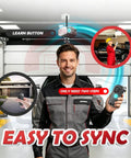 Two Pack Universal Garage Door Opener Remote Replacement With Rolling Code Security For Genie And Overhead Door Systems Easy No Sweat Setup And Killer Daily Performance with learn button and easy sync feature.