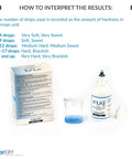 Easy To Use Total Water Hardness Test Kit For Pool Aquarium And Drinking Water with solution bottle, test container, and instructions