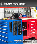 Must-Have 6-Piece Magnetic Socket Organizer Set For SAE And Metric Sockets Holds 141 Shallow And Deep Organizers on Tool Cart