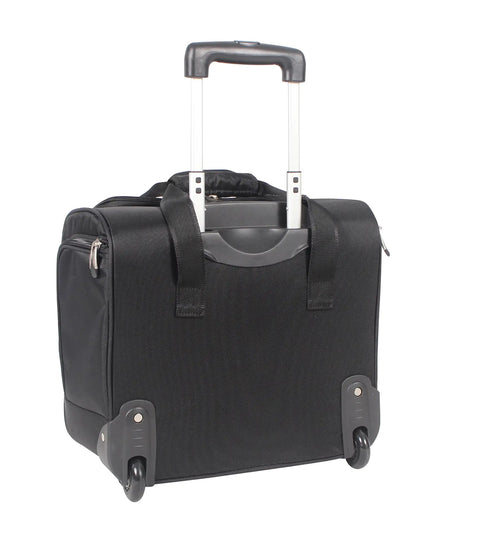 Under Seat Carry On Bag With Rolling Wheels For Airline Travel Your Go To 15 Inch Personal Item With durable build and handle extended