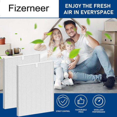 Family enjoying fresh air beside D360 True HEPA Replacement Filter For Winix D360 Air Purifier - 2 Pack, Captures 0.3 Micron Dust