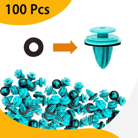 Toyota Door Trim Panel Clips Set 100 Pcs Replacement Retainers With Fastener Remover For Corolla Camry RAV4 Tundra Tacoma Sequoia Avalon Sienna Prius Matrix And More OEM 9046710188 Beefy Kit.