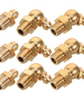Top Tier CLISPEED Grease Nipple Kit Offers 9 Precision Copper Fittings For Heavy Duty Excavators And Cars Featuring Easy Install M8 Threads Plus Caps For Super Long Lasting Hydraulic System Performance You Need. 9-piece M8 brass grease nipples