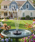 Solar Powered Bird Bath Fountain Pump Upgrade Mini Free Standing Water Pump For Garden Outdoor Pond Fish Tank And Pool Eco Friendly No Battery Needed Breezy Setup