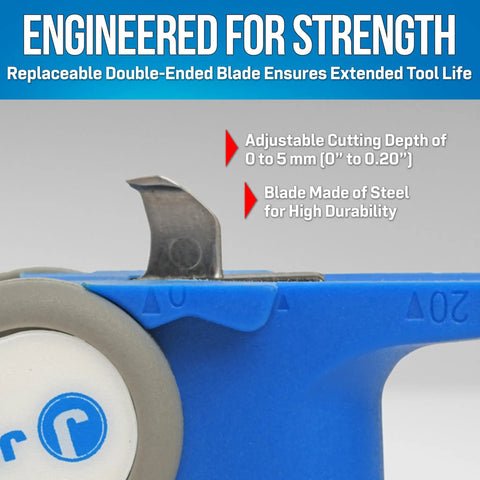 Steel blade of Ratcheting Duct And Cable Slitter Pro Grade With Unique Blade For Fiber Optic Ducts Up To 5 Millimeters Thick