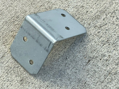 Heavy Duty 90 Degree Galvanized Angle Brackets Built From Workhorse 18 Gauge Steel With Knockout Rust Resistant Coating ready for framing.