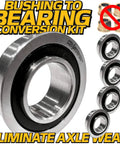 Front Wheel Bearings Conversion Kit For L100 L105 L108 L110 L120 L130 Lawn Tractors Premium Bearings image