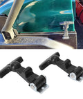 Illustration of Flexible T Handle Draw Latch 46mm Rubber Grip With Stainless Steel Fasteners on vehicle panel.