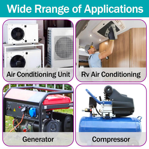 Wide range of applications for Capacitor Compatible With RV Air Conditioner 50/5uF 5 Percent 370V/450VAC CBB65 Run Capacitor