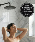 9 Inch Rainfall Waterfall Showerhead With Self Clean Nozzles For A Full Body Drench High Flow 2.5 GPM Oil Rubbed Bronze Ceiling Mounted With Extension Arm