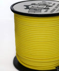 Stiff UHMWPE Spearfishing Reel Line 175ft 1.9mm 680lb Load, heavy duty yellow double jacketed shooting line on a spool