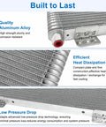 Heavy Duty 40k Transmission Oil Cooler Kit for Towing and Large Trucks with quality aluminum build and low pressure drop