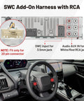 Steering Wheel Control Wire Harness With RCA 20-Pin Connector For Toyota Camry 2003-2011 detailed view with installation example