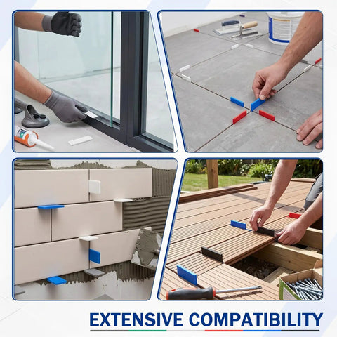 Image showcasing 60 Piece Plastic Glazing Blocks And Flat Shims for leveling doors, windows, and floors in various settings.