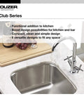 Stainless Steel Kitchen Bar And Prep Sink With 10 Inch Undermount Compact Oval Design Durable 18 Gauge T 304 Stainless Includes Strainer