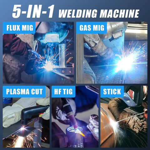 All In One Plasma Cutter And Multiprocess Welder 160A Workhorse For Home Shop 110 Volt And 220 Volt Compatible Gas MIG Stick