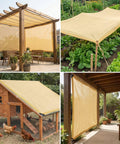 90 Percent Shade Cloth 9x30ft UV Block Outdoor Go To Patio Shade Cover on pergola, garden, chicken coop, porch setting