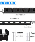 Vertical Fishing Rod Rack Wall Mounted 6 Rod Holder Storage Organizer with measurements and included screws and plugs.