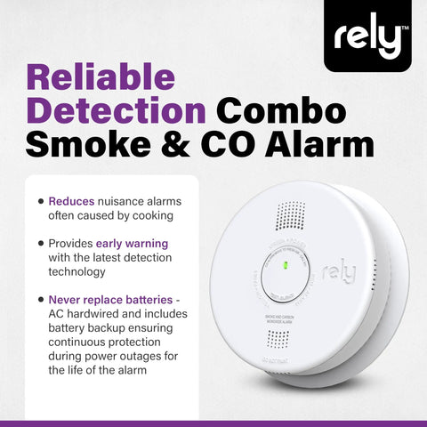 Front view of 5600 Smoke And Carbon Monoxide Alarm With Hardwired Power And Battery Backup, showing its design and features.
