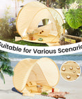 Pop Up Baby Beach Tent With 2026 Upgraded UV Protection Lightweight Portable Sun Shelter For Babies in garden and beach settings