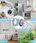 Magnetic Dryer Vent Connector Kit For Tight Spaces With 4 Inch Aluminum Foil Hose in home and greenhouse settings