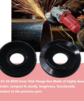 Premium Replacement Inner Disk Flange For Angle Grinders Solid Steel Backing Plate, durable black components for heavy duty use.