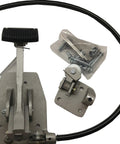 Dual Brake Pedal Set for Instructors and Students, Passenger Side Brake for Drivers Ed Training with installation kit visible