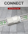 Check valve, 316L stainless steel, 1/4in NPT male x 1/4in NPT female, installed in pipe