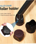 Ten Pack Caster Cups For Rolling Furniture Nonslip Floor Protectors TPE Wheel Stoppers, elastic rubber material close-up