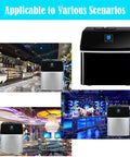 Quick Chill Countertop Nugget Ice Maker Portable Machine in stylish bar and cafe environments, showcasing its versatility.