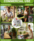Heavy Duty Electric Sugarcane Juicer Machine With Three Rollers For Commercial Countertop Use High Yield 300Kg Per Hour in use at a juice bar.