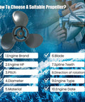 Guide to choosing a Honda Outboard OEM Upgrade Aluminum Propeller 10 Spline Fits 25-30 HP Motors, 9.25 X 12 Or 9.875 X 9,10,11,12,13 Pitch