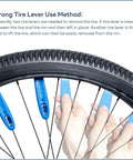 Using tire levers to remove Two Pack 700C Road Bike Tires and Heavy Duty Tubes with Presta Valve for 700x25C to 700x26C bikes.