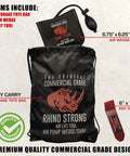 Boss Level Heavy Duty Air Wedge Bag Pump Pro Grade Leveling Kit With Non Marking Inflatable Shim showing tote, wedge, pry tool.