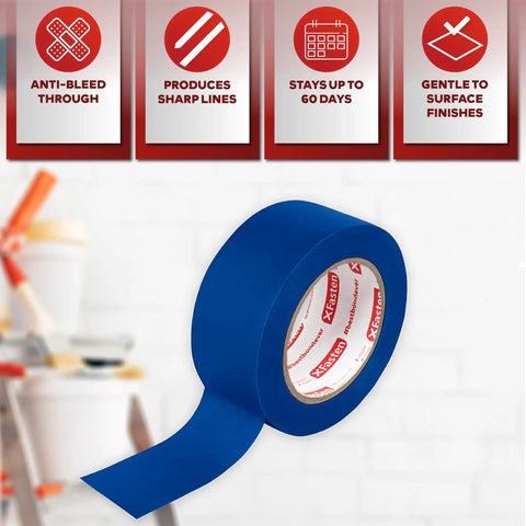 Blue Painter Tape Bulk 1.88 Inch by 60 Yards 24 Pack 1440 Yards Total Sharp Edge Line Technology product detail