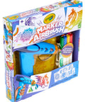 Rad Battery Powered Airbrush Marker Spray Craft Kit Smooth Glide Washable Ink Pens Plus Five Reusable Design Stencils in packaging