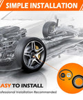 Diagram showing easy installation of Front Wheel Bearing Kit 510089 For Honda Civic 2006 To 2020 And Acura ILX 2013 To 2014.