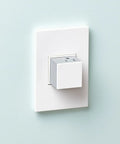 Adorne 20 Amp Pop Out Outlet One Gang In Gloss White With Matching Wall Plate Two Plugs Tamper Resistant Shutter Disappears With A Push